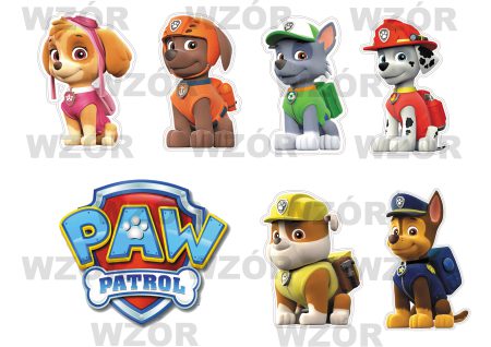 Opłatek na tort z Figurkami Psi Patrol