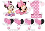 Opłatek na tort z Figurkami Myszka Minnie