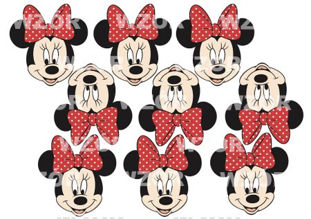 Opłatek na tort z Figurkami Myszka Minnie