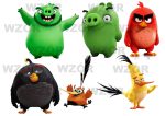 Opłatek na tort z figurkami Angry Birds