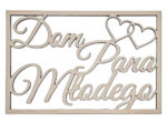 Drewniany napis Dom Pana Młodego 50 x 33 cm Ślub Wesele