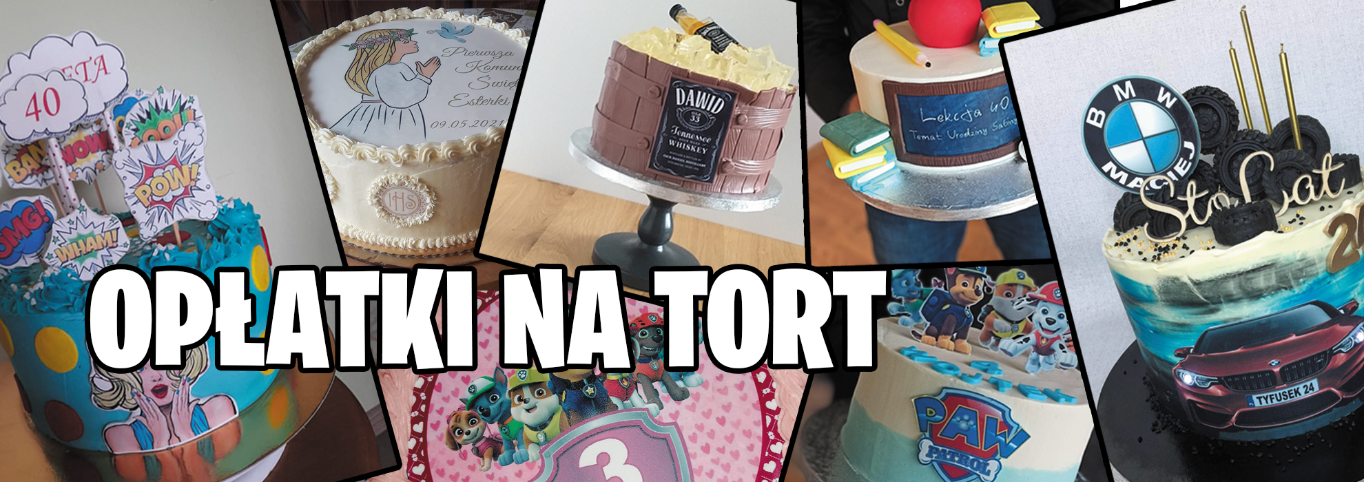 Opłatki na tort